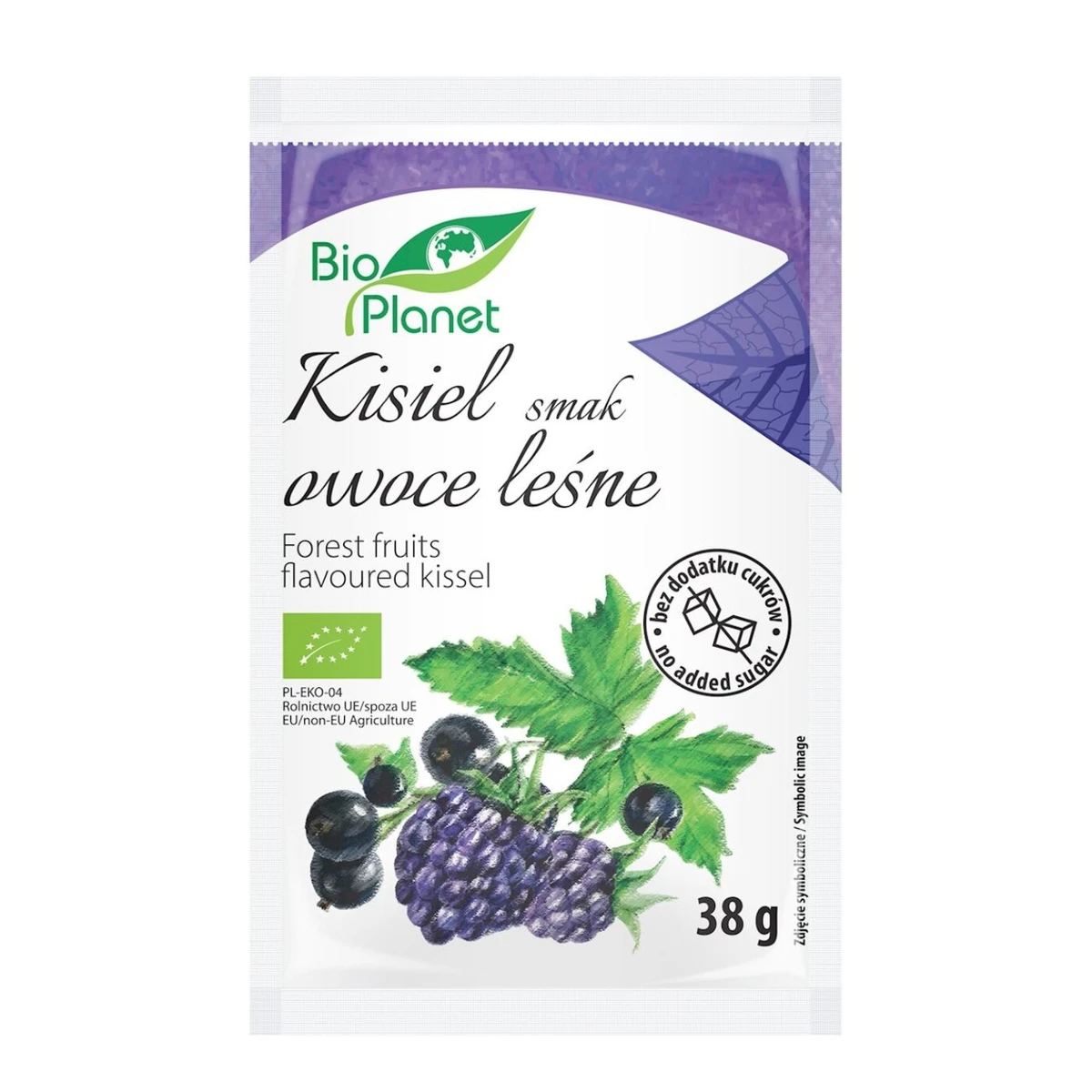 Kisiel o smaku owoców leśnych z owocami jagodowymi BIO