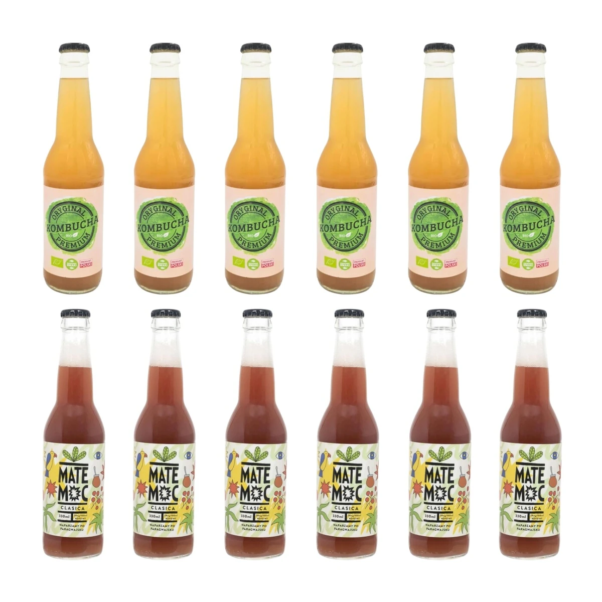  Zestaw: Mate moc classica, Kombucha, 12 szt., Owocowe Smaki
