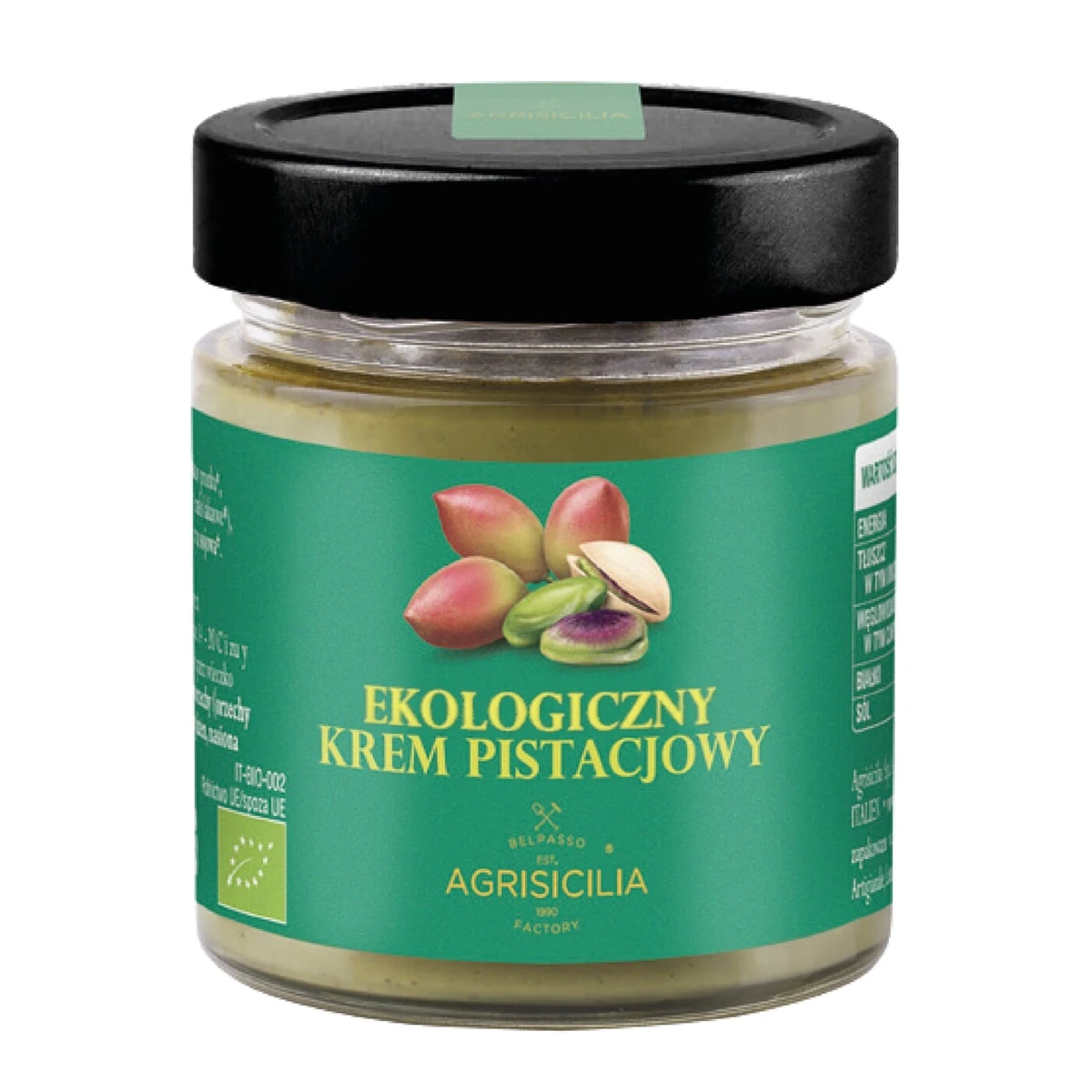 Krem pistacjowy 40% Bio, Agrisicilia