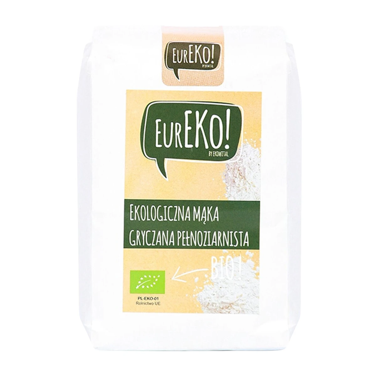 Mąka gryczana pełnoziarnista Bio, EurEko