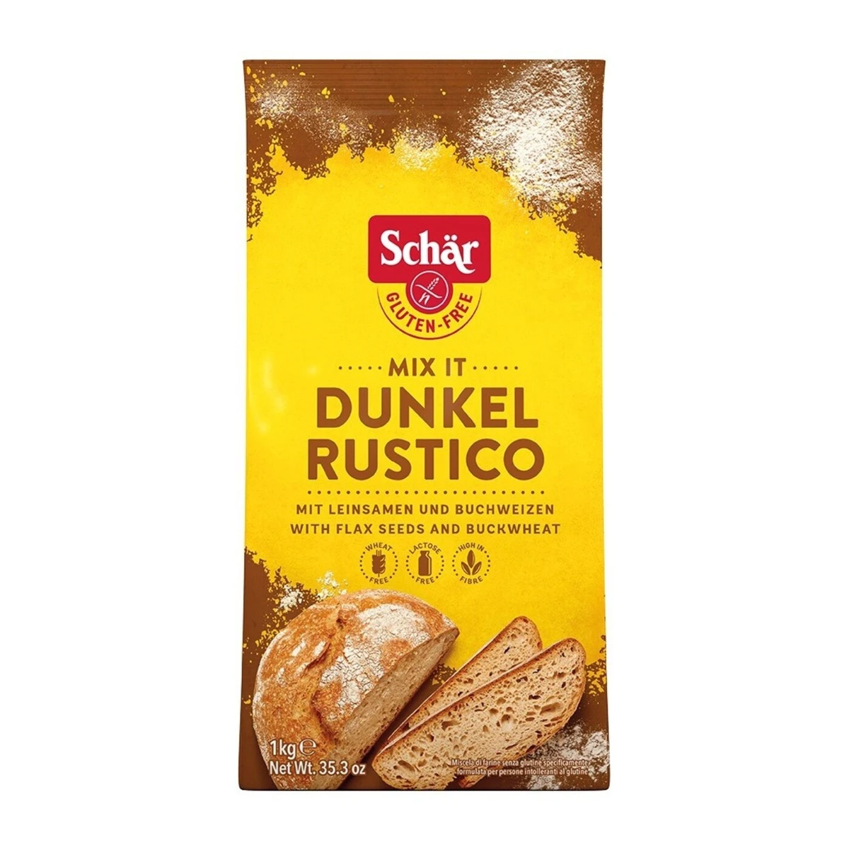 Brot mix dunkel- mąka na chleb razowy, bezglutenowa, Schär