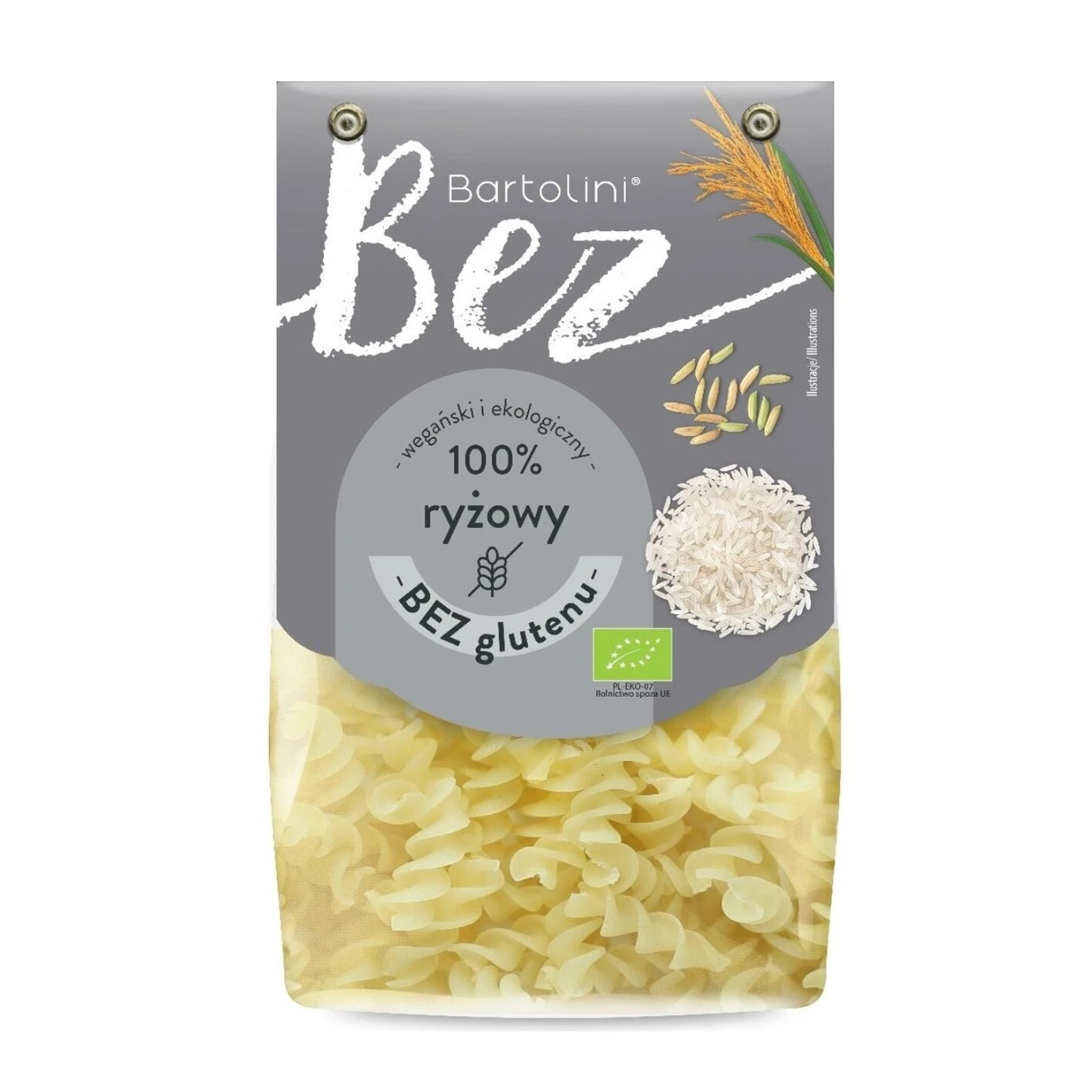 Makaron ryżowy Świderki bezglutenowy Bio, Bartolini
