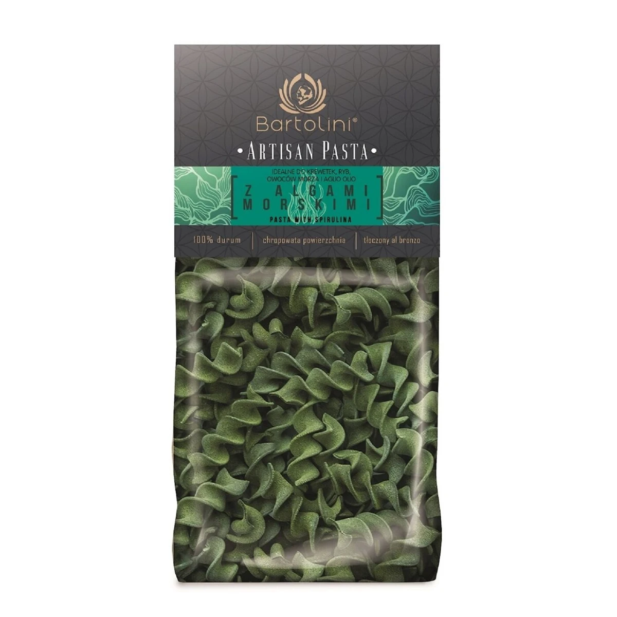 Makaron semolinowy z algami morskimi Świderki Bio, Bartolini