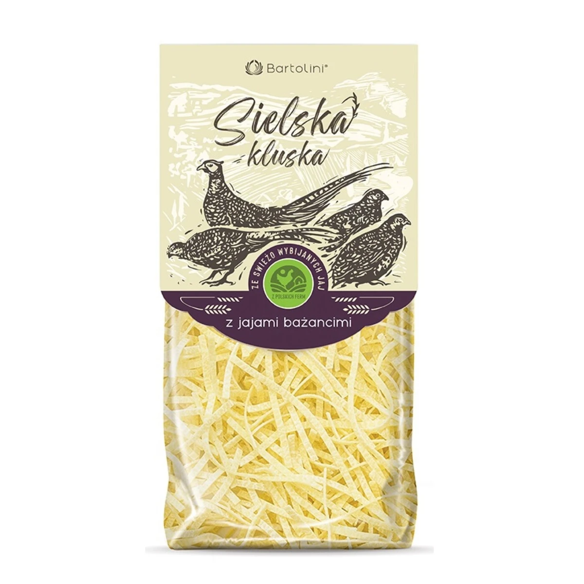 Makaron z jaj bażancich krajanka Bio, Bartolini