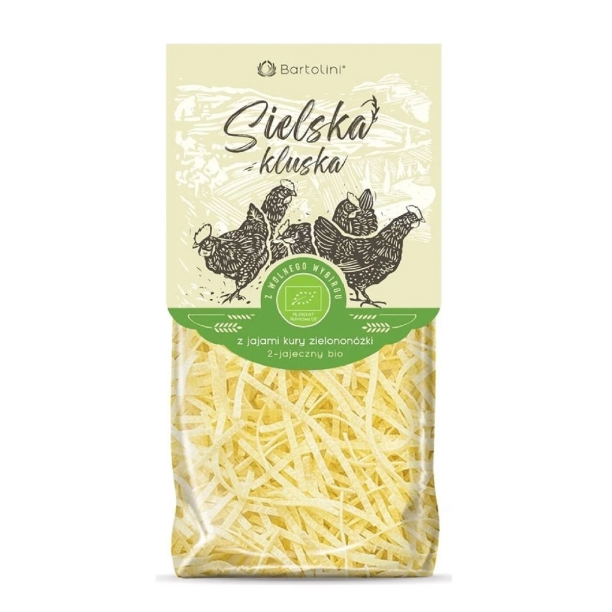 Makaron z jaj kury zielononóżki krajanka Bio, Bartolini