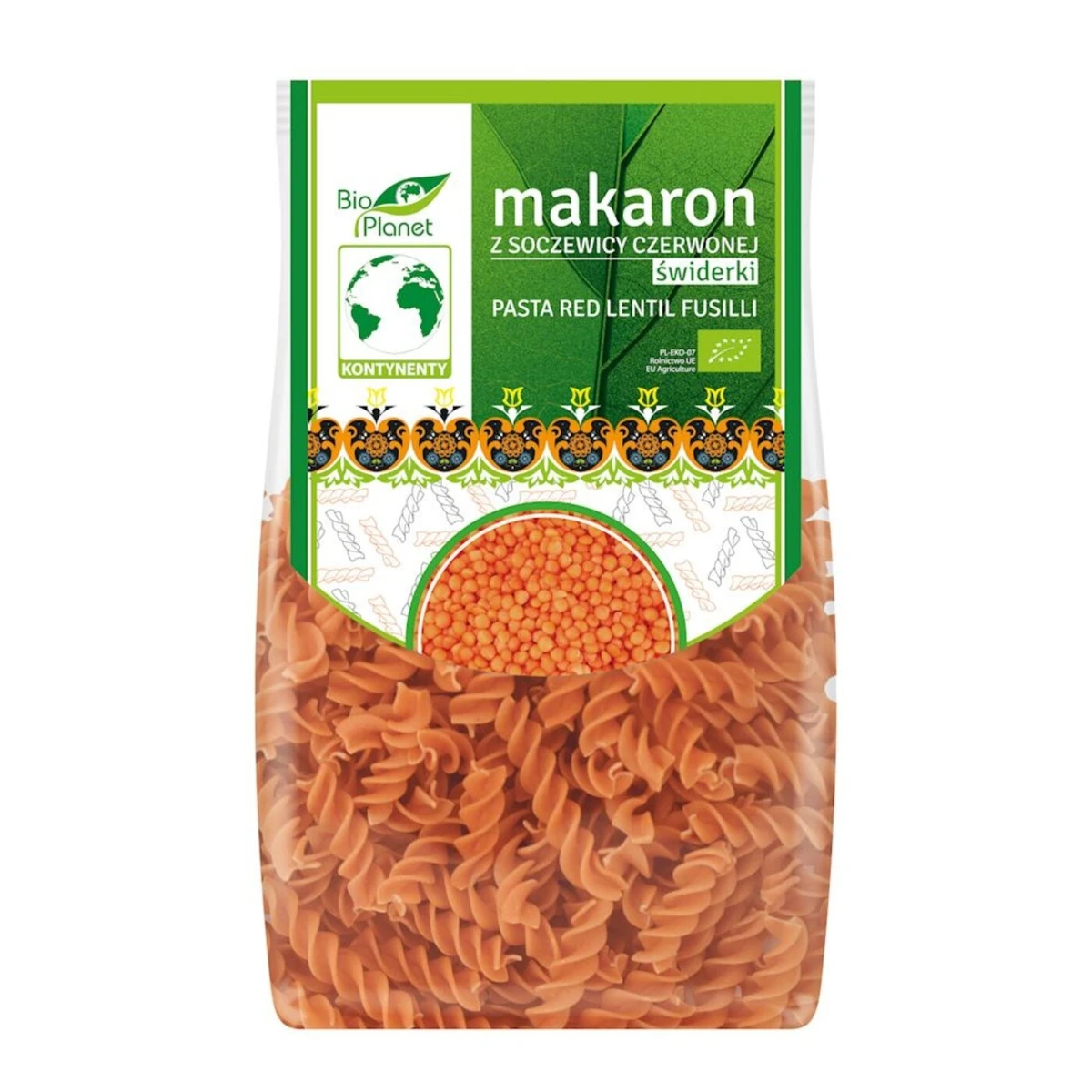 Makaron proteinowy z soczewicy czerwonej świderki Bio, Bio Planet
