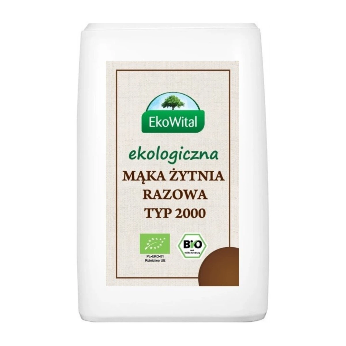 Mąka żytnia razowa typ 2000 Bio, EkoWital