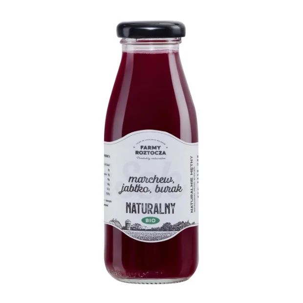 Sok marchew jabłko burak Bio, 250 ml, Farmy Roztocza
