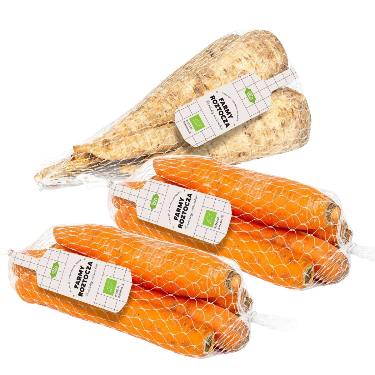 Zestaw warzyw Bio: marchewka 2 kg, pietruszka 1kg, Farmy Roztocza