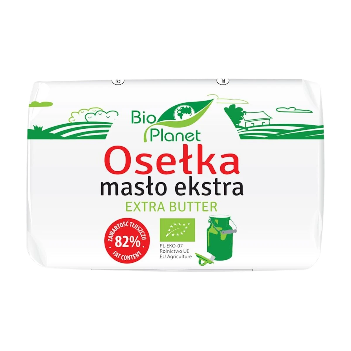 Masło Ekstra Osełka 82% tłuszczu Bio, Bio Planet