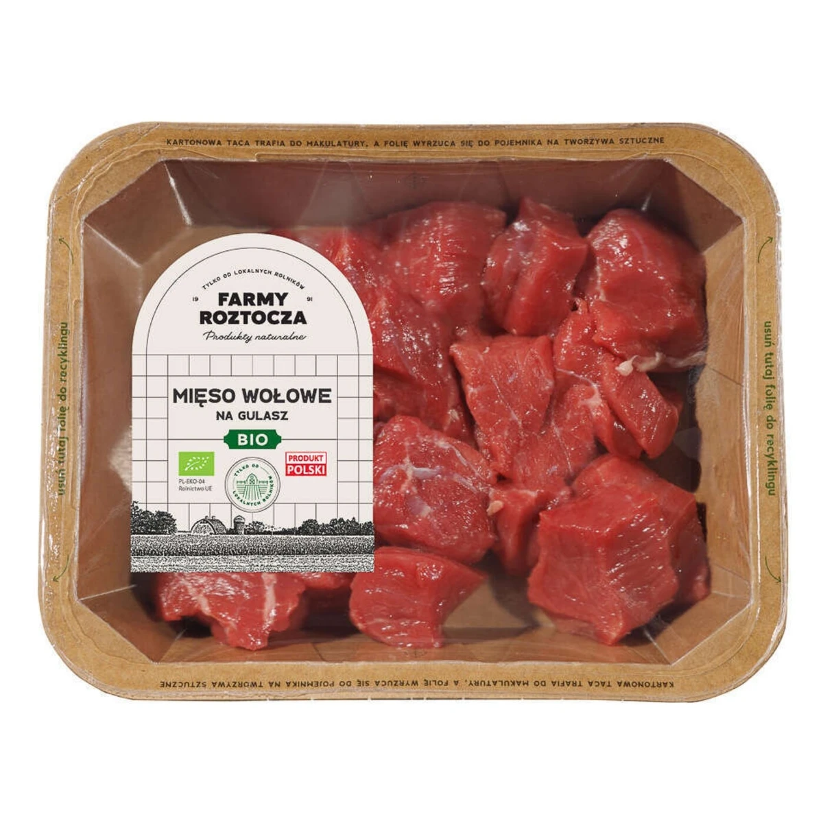 Mięso wołowe na gulasz Bio, 300g, Farmy Roztocza