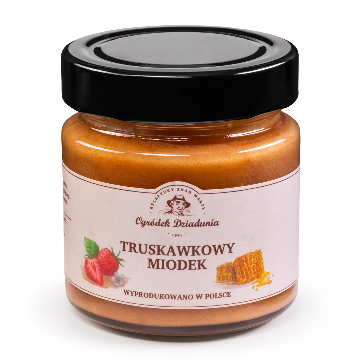 Miód truskawkowy - Truskawkowy miodek, Ogródek Dziadunia