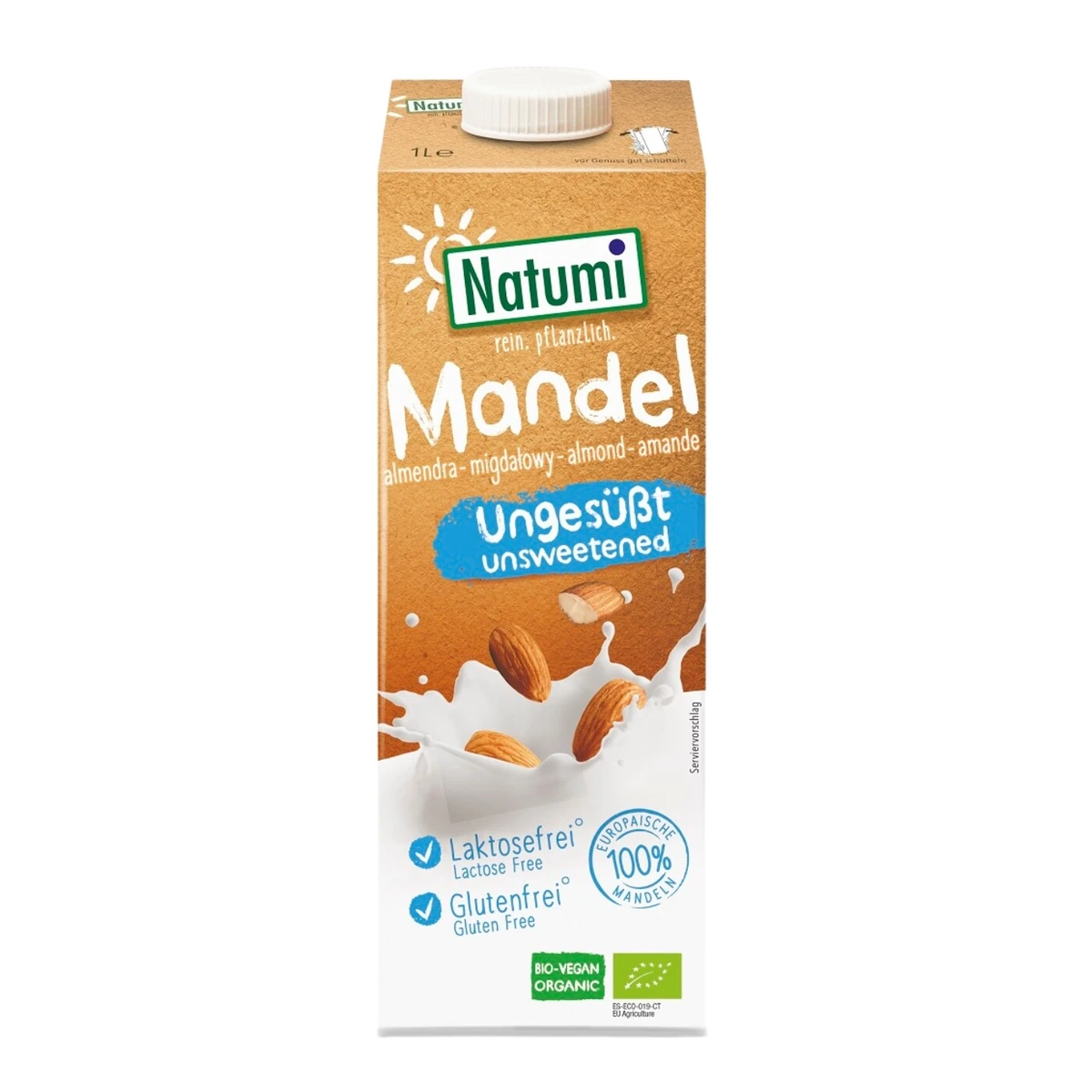 Napój migdałowy bez dodatku cukrów, bezglutenowy BIO