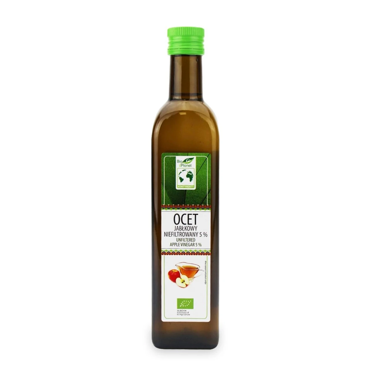 Ocet jabłkowy 5% niefiltrowany BIO 500 ml
