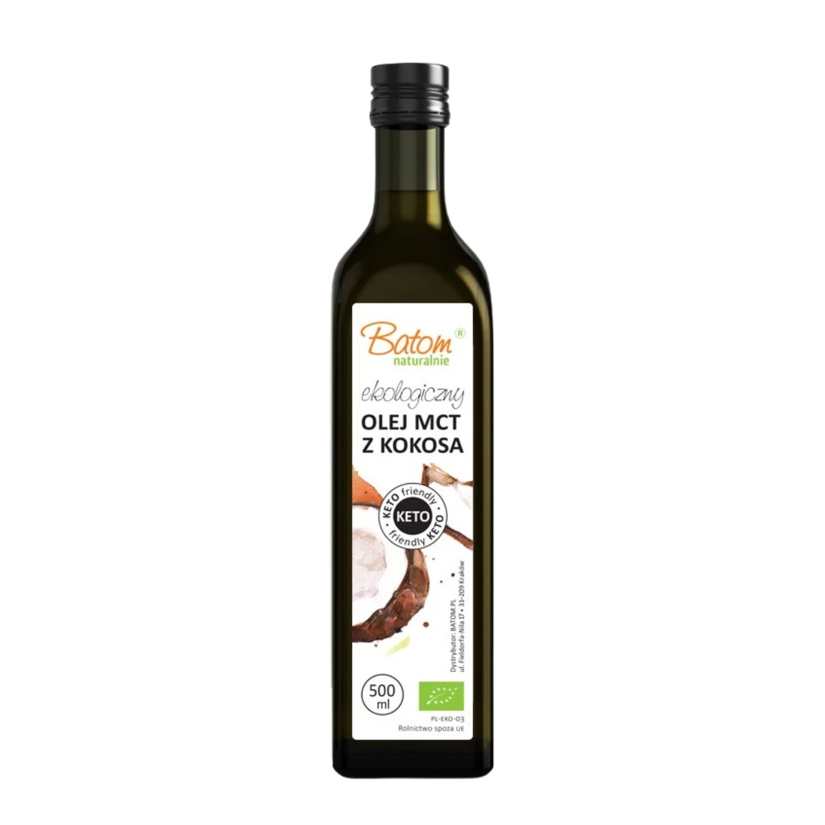 Olej kokosowy MCT Keto Bio 500 ml, Batom