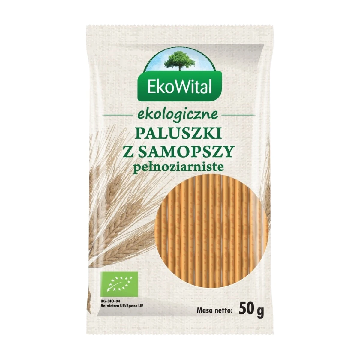 Paluszki z samopszy pełnoziarniste Bio, EkoWital