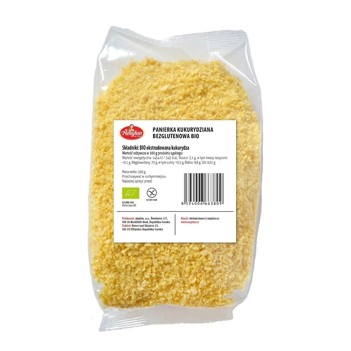 Panierka kukurydziana bezglutenowa BIO