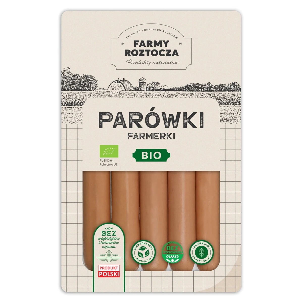 Parówki farmerki Bio, Farmy Roztocza