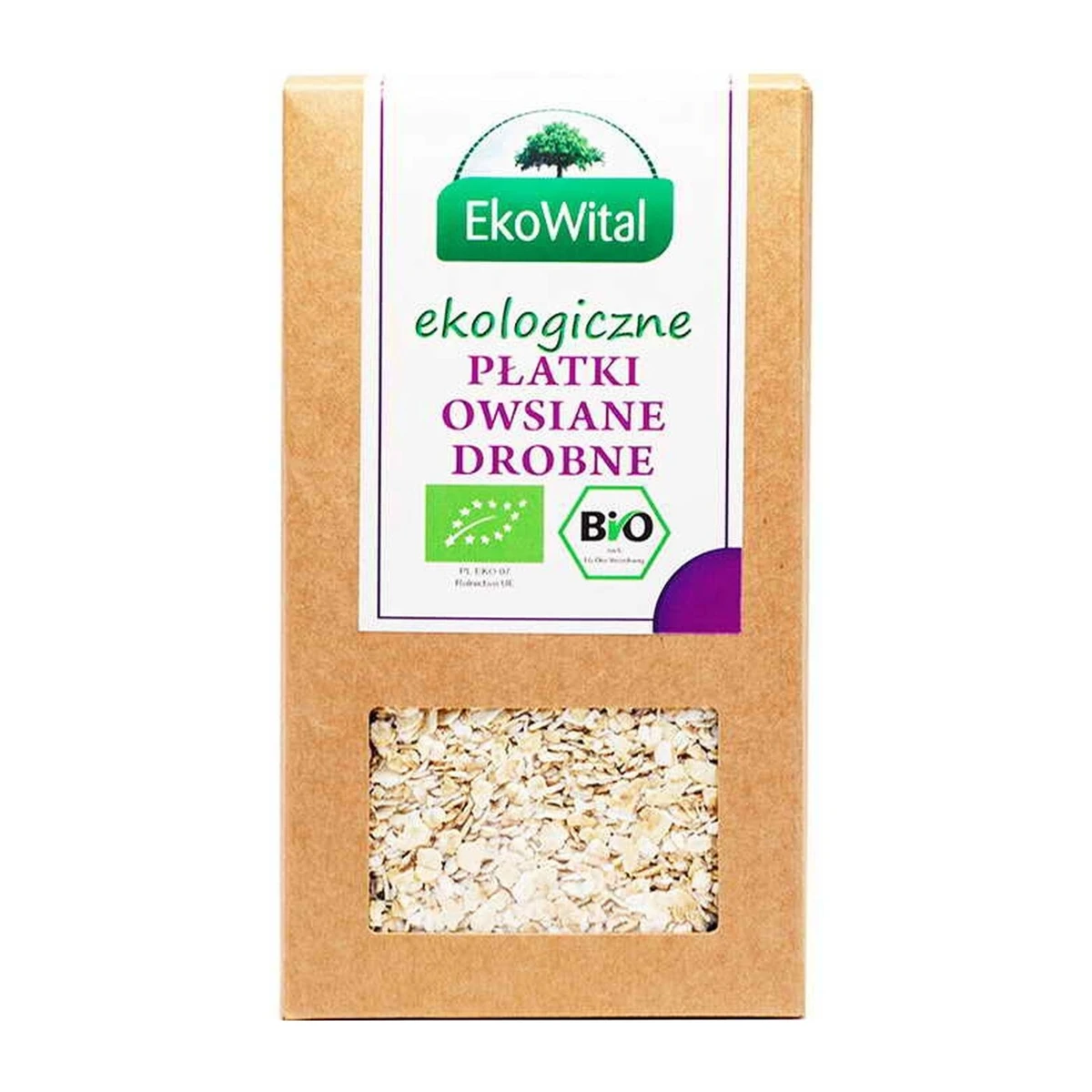 Płatki owsiane drobne Bio, 350g, EkoWital