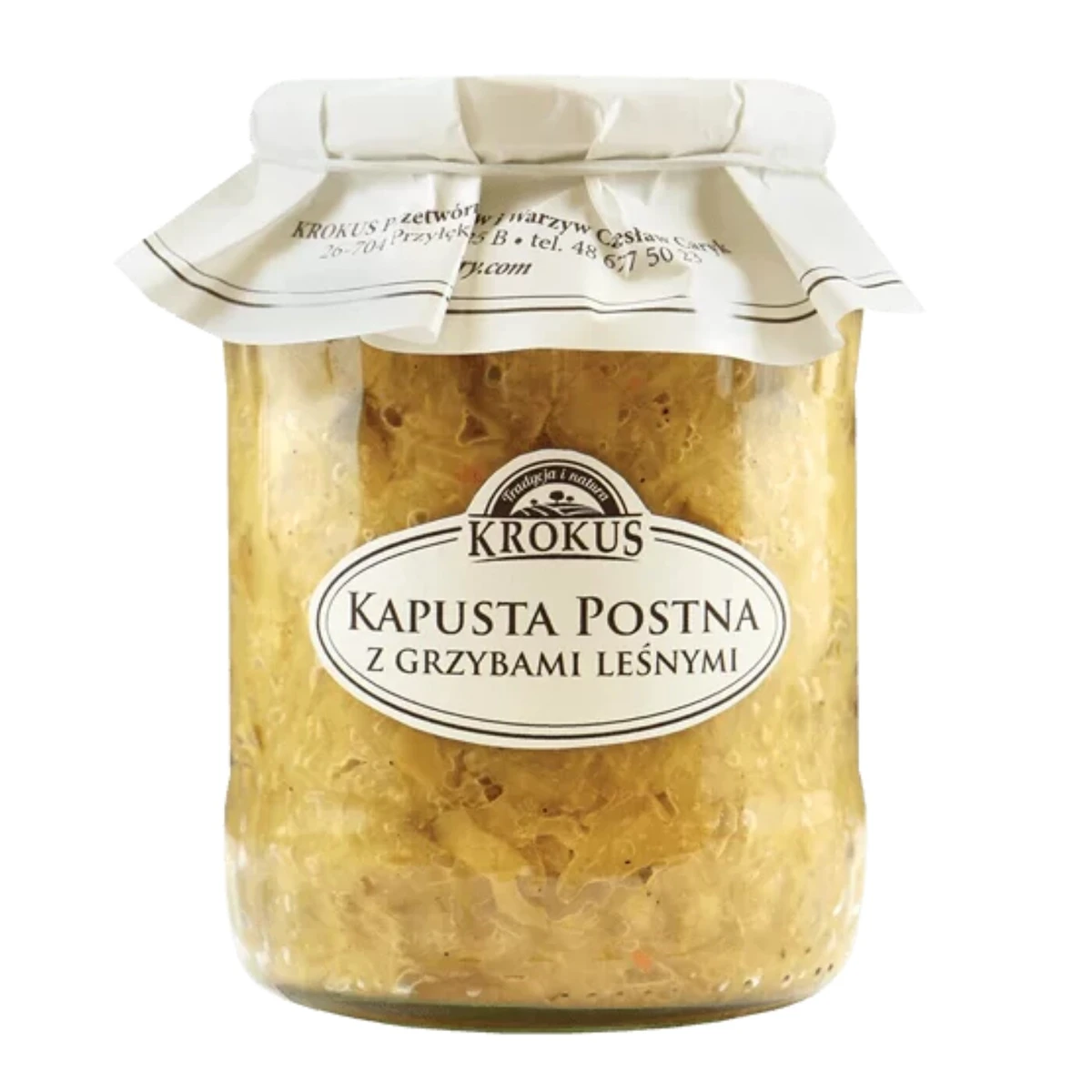 Kapusta postna z grzybami leśnymi, Krokus