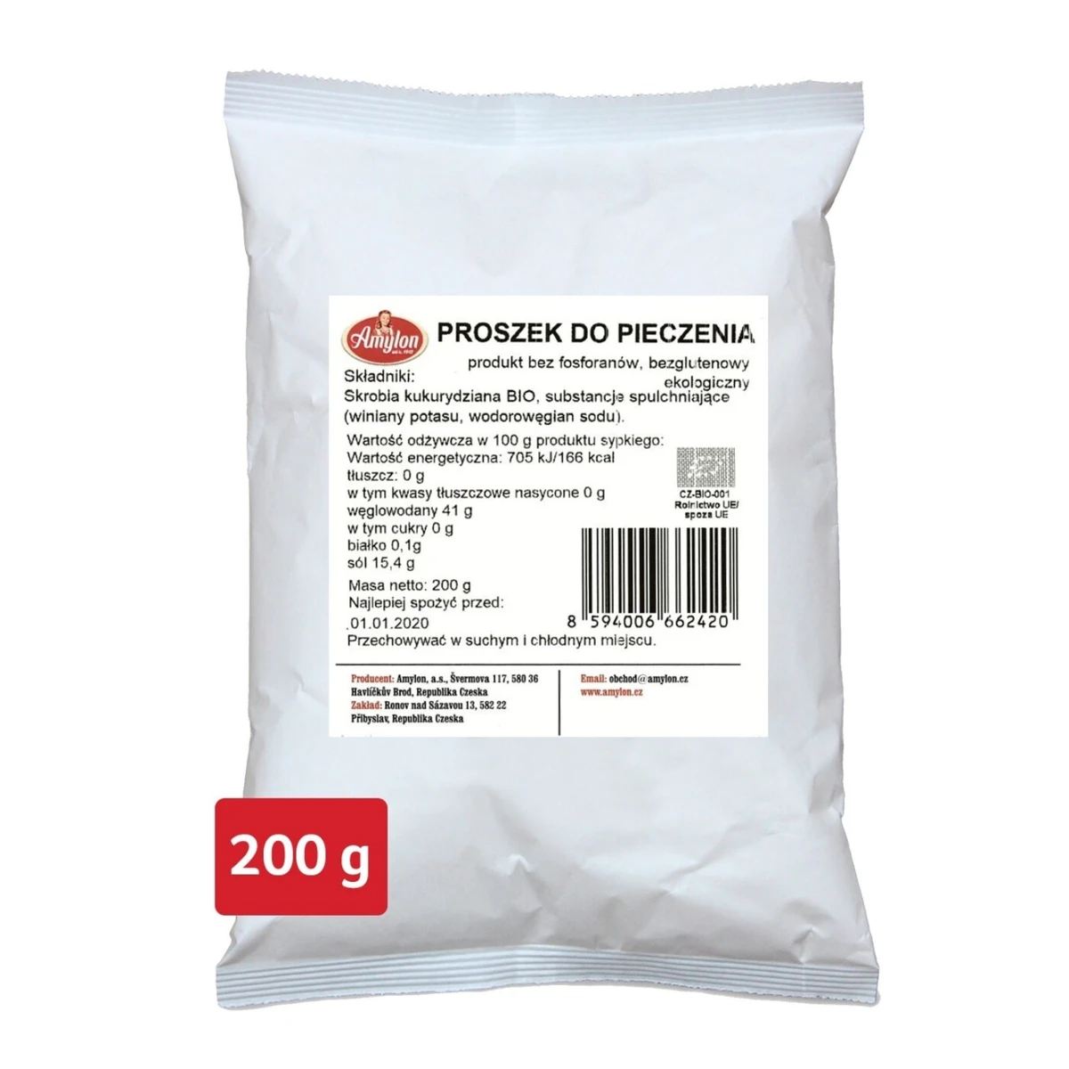 Proszek do pieczenia bezglutenowy BIO 