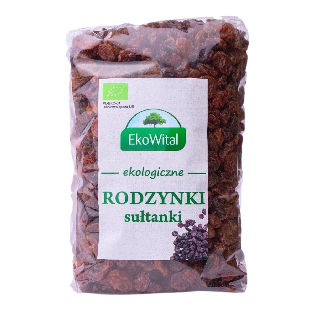 Rodzynki sułtanki Bio, 500g, EkoWital