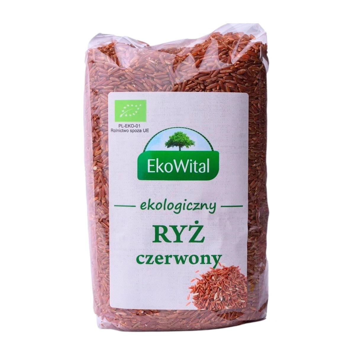 Ryż czerwony pełnoziarnisty Bio, 1kg, EkoWital
