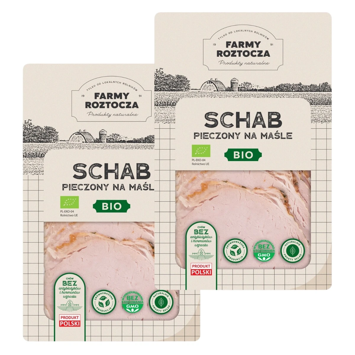 Schab pieczony na maśle w plastrach Bio 200g, Farmy Roztocza