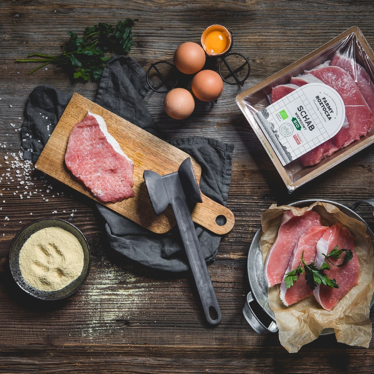 Schab wieprzowy w plastrach Bio 300 g, Farmy Roztocza