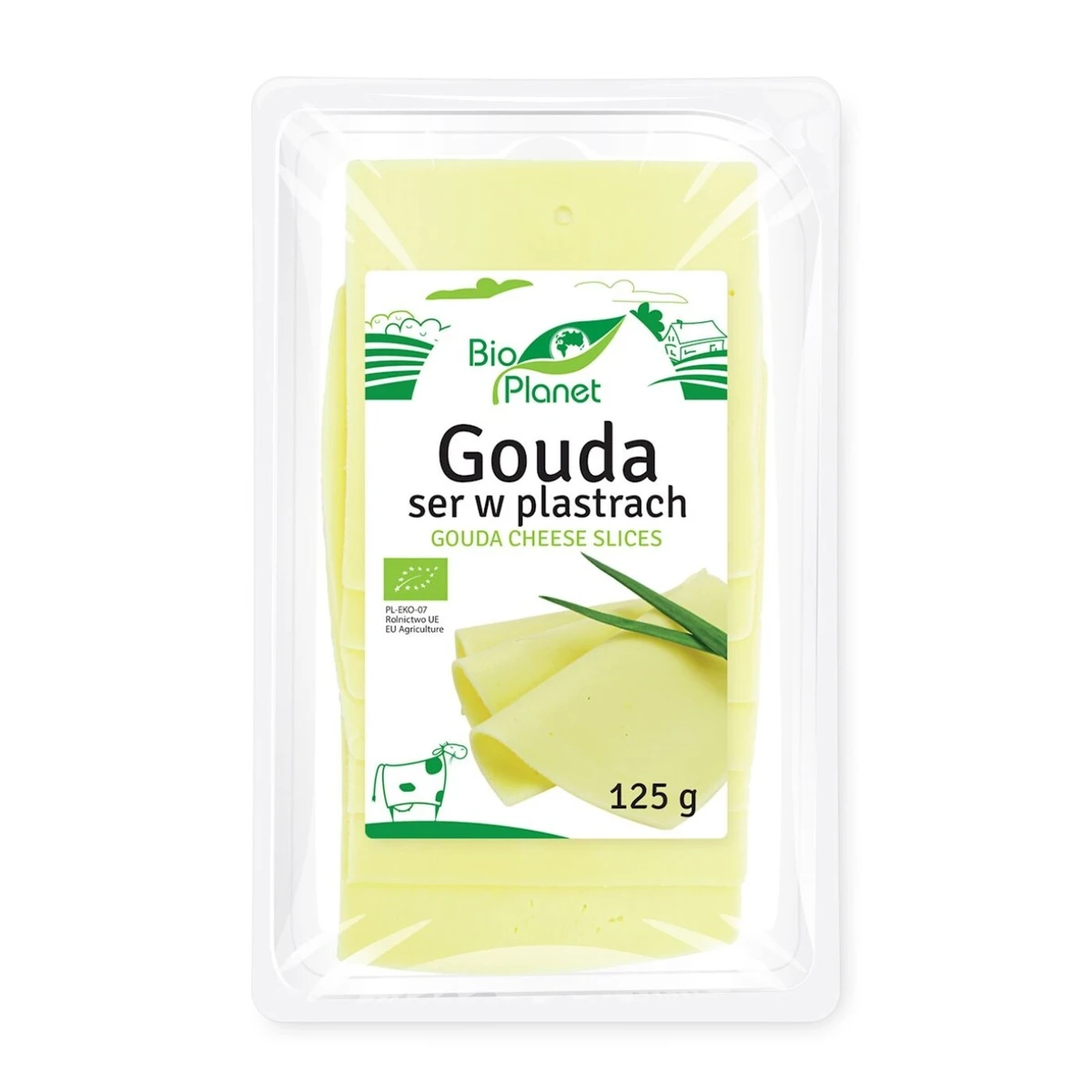 Ser Gouda w plastrach Bio, 125g, Bio Planet