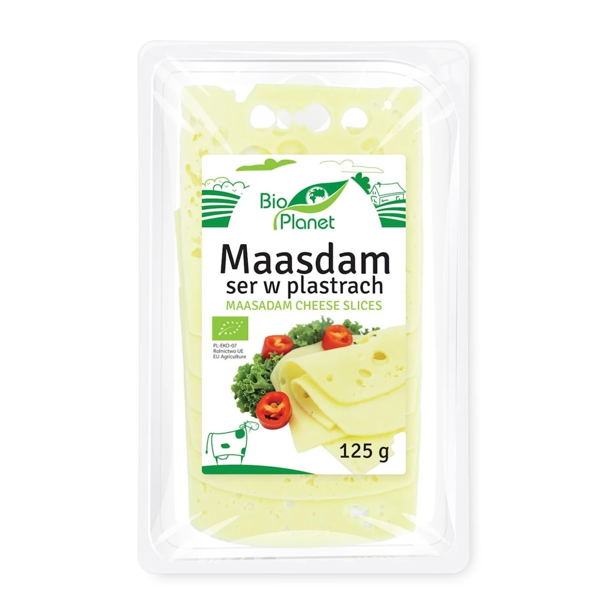 Ser Maasdam w plastrach Bio,125g, Bio Planet