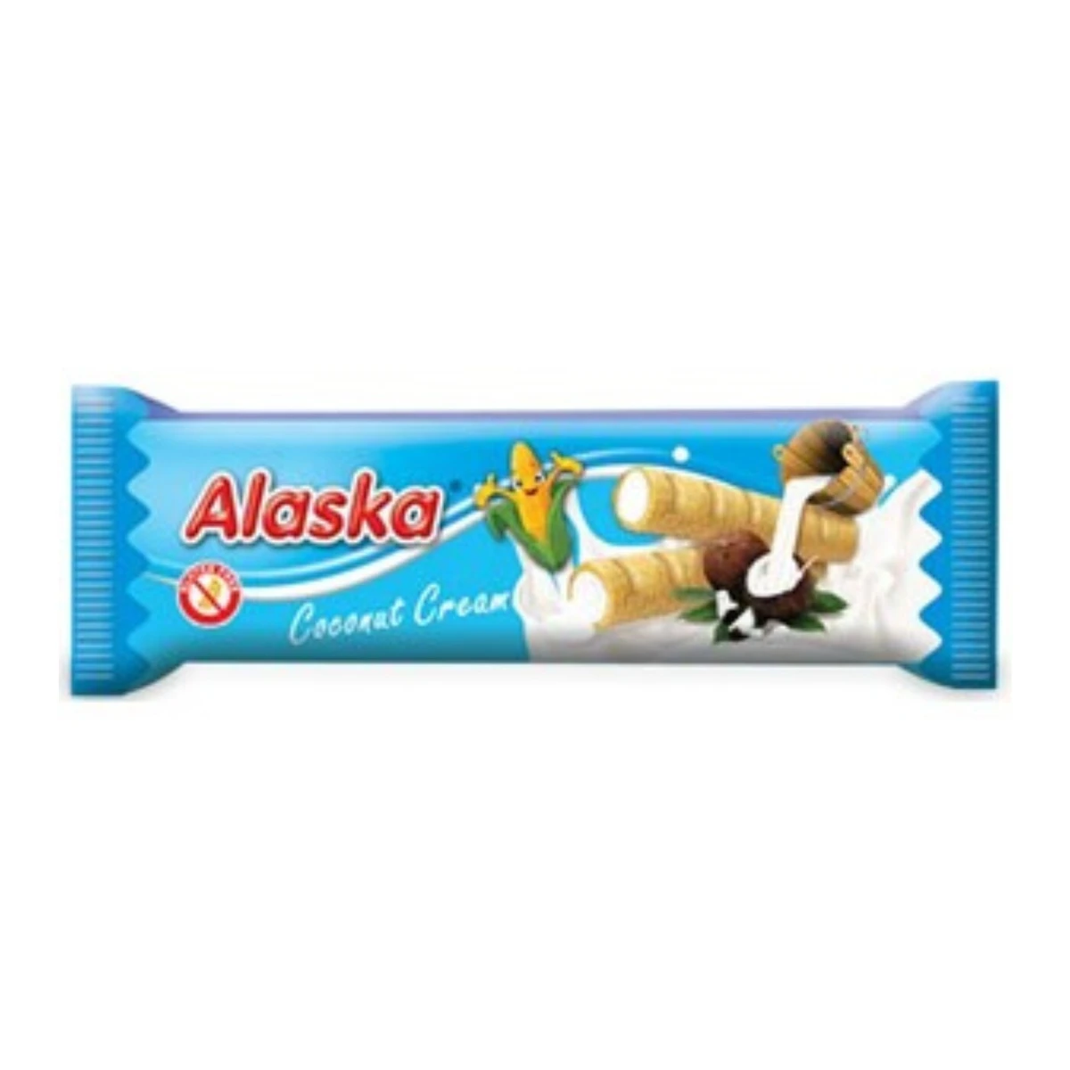 Rurki kukurydziane z kremem o smaku kokosowym bezglutenowe, Alaska