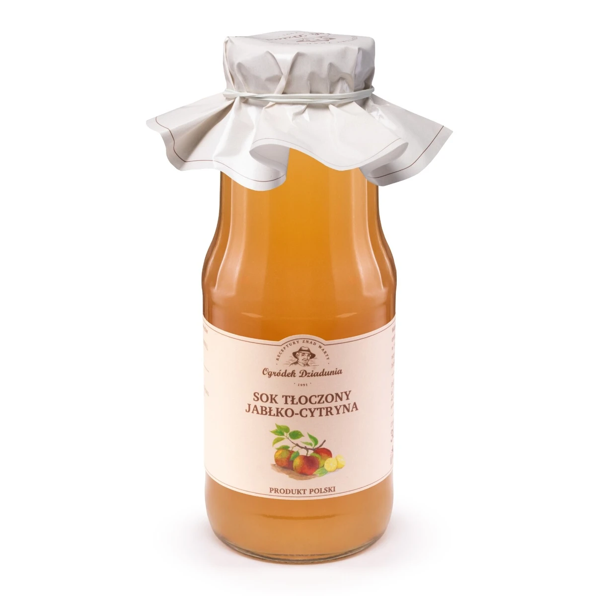 Sok tłoczony jabłko-cytryna, Ogródek Dziadunia