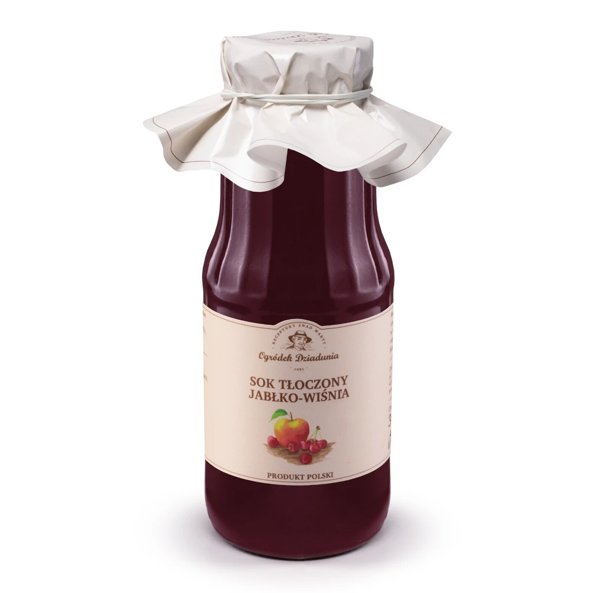 Sok tłoczony jabłko-wiśnia, Ogródek Dziadunia