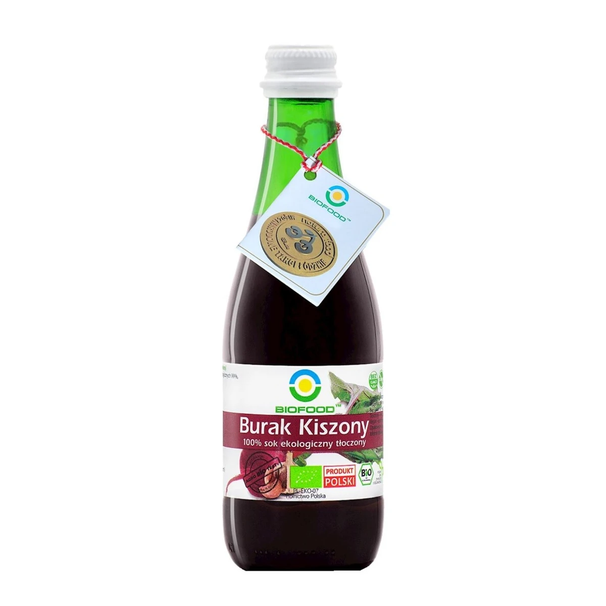 Sok z buraka kiszonego NFC bezglutenowy BIO 300 ml