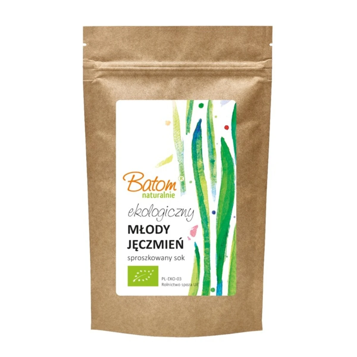 Sok z młodego jęczmienia sproszkowany Bio, Batom