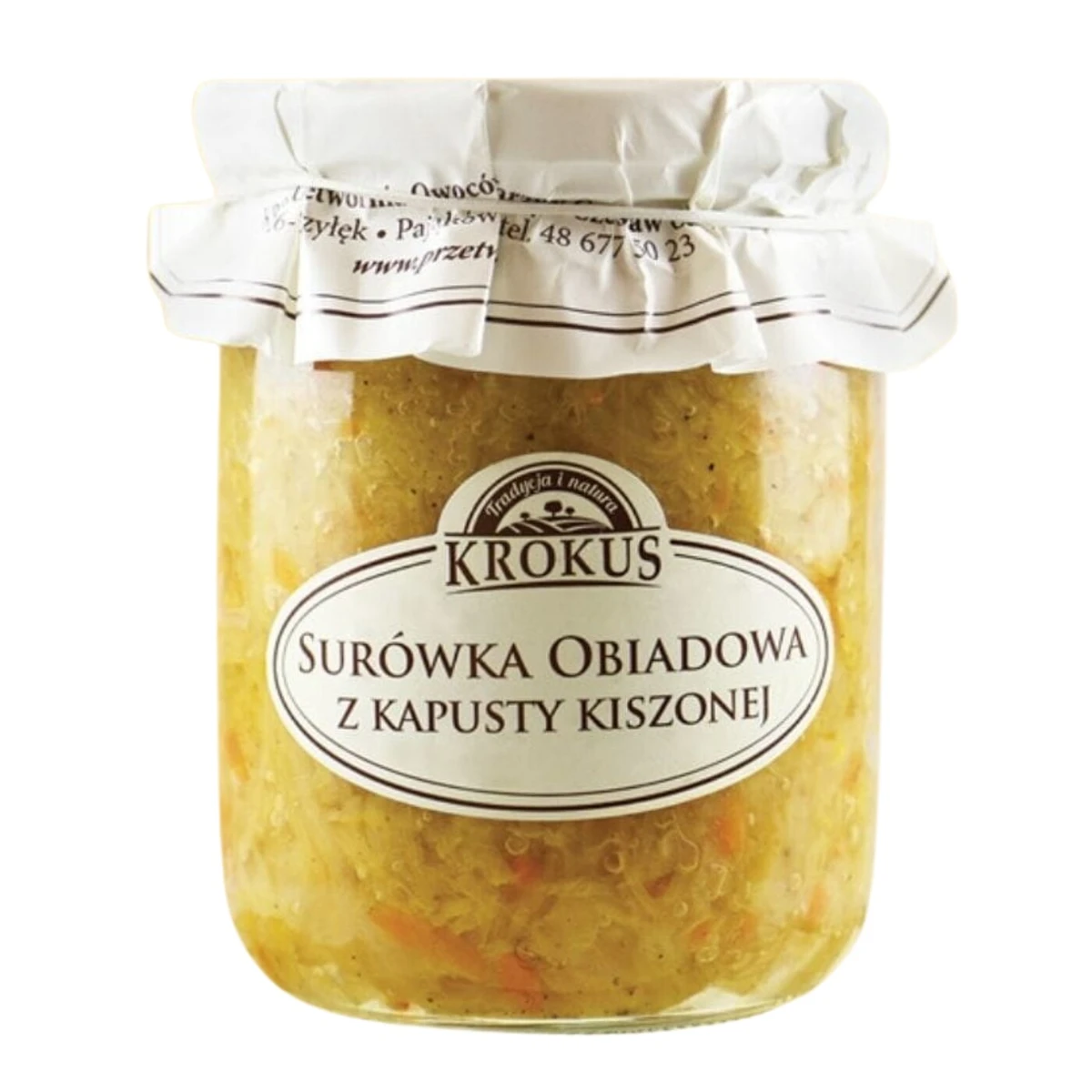 Surówka obiadowa z kapusty kiszonej 