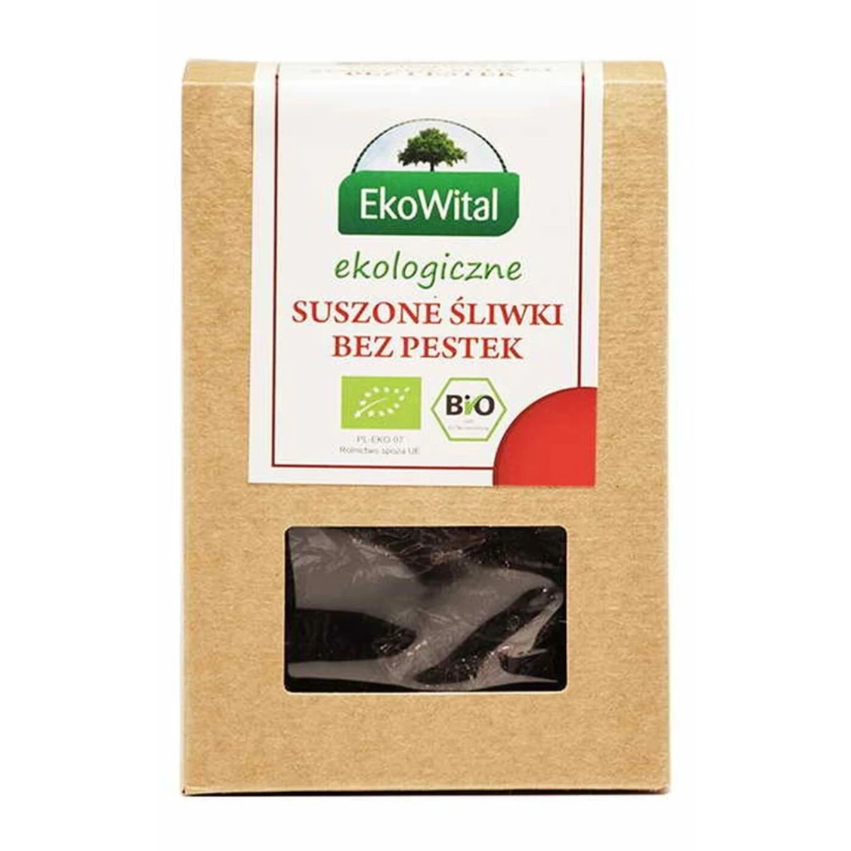 Śliwki suszone bez pestek Bio, EkoWital 