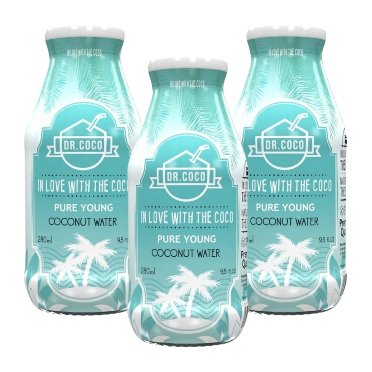 Woda kokosowa butelka, 3 szt., Dr.Coco