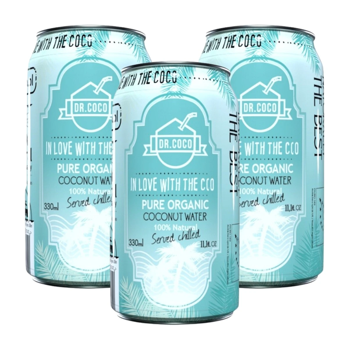 Woda kokosowa puszka, 3 szt., Dr.Coco