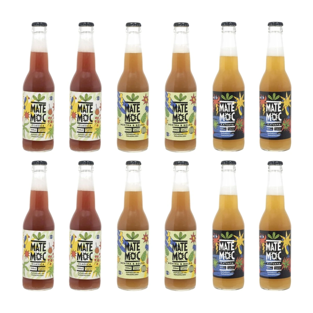 Zestaw Mate moc: classica, mentha & boldo, katuava, 12 szt., Owocowe Smaki