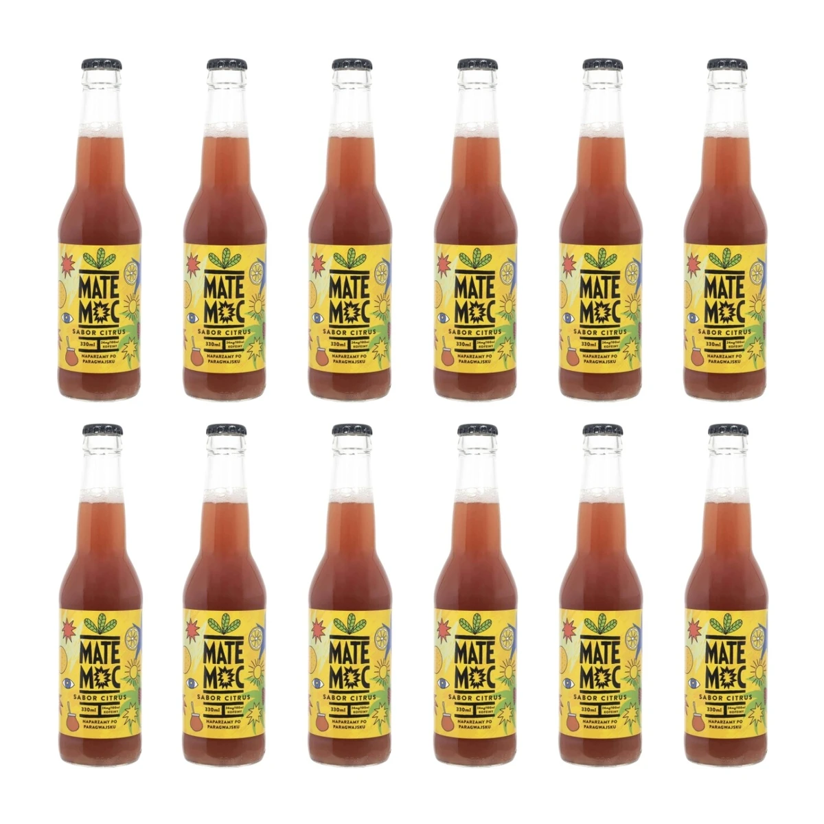 Mate moc sabor citrus, 12 szt., Owocowe Smaki 