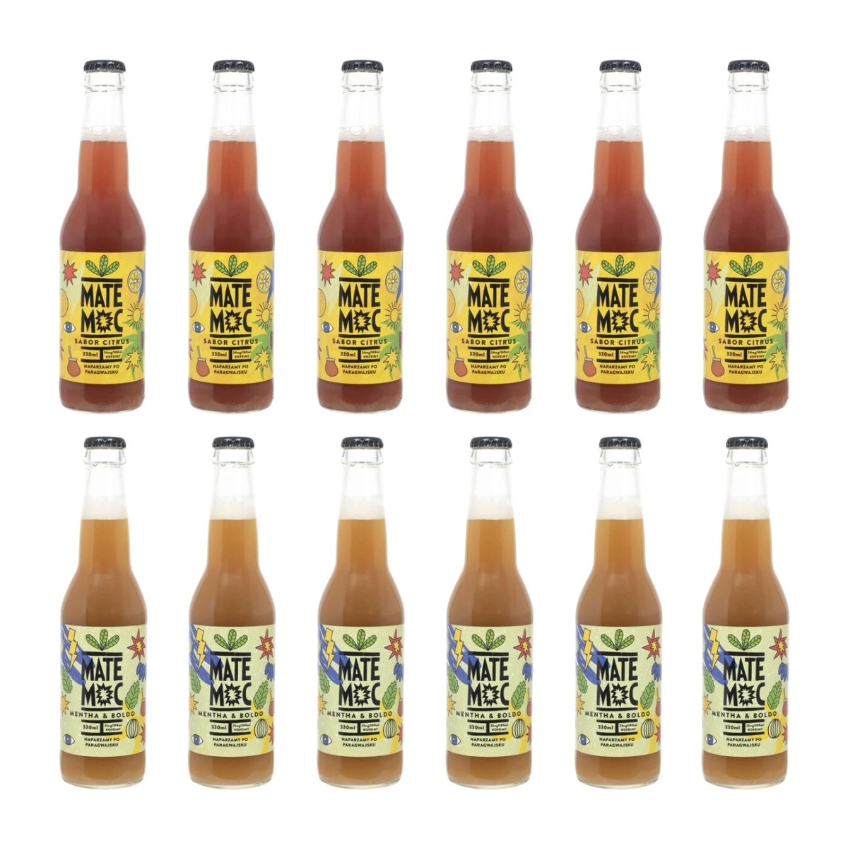 Zestaw Mate moc: sabor citrus, mentha & boldo, 12 szt., Owocowe Smaki