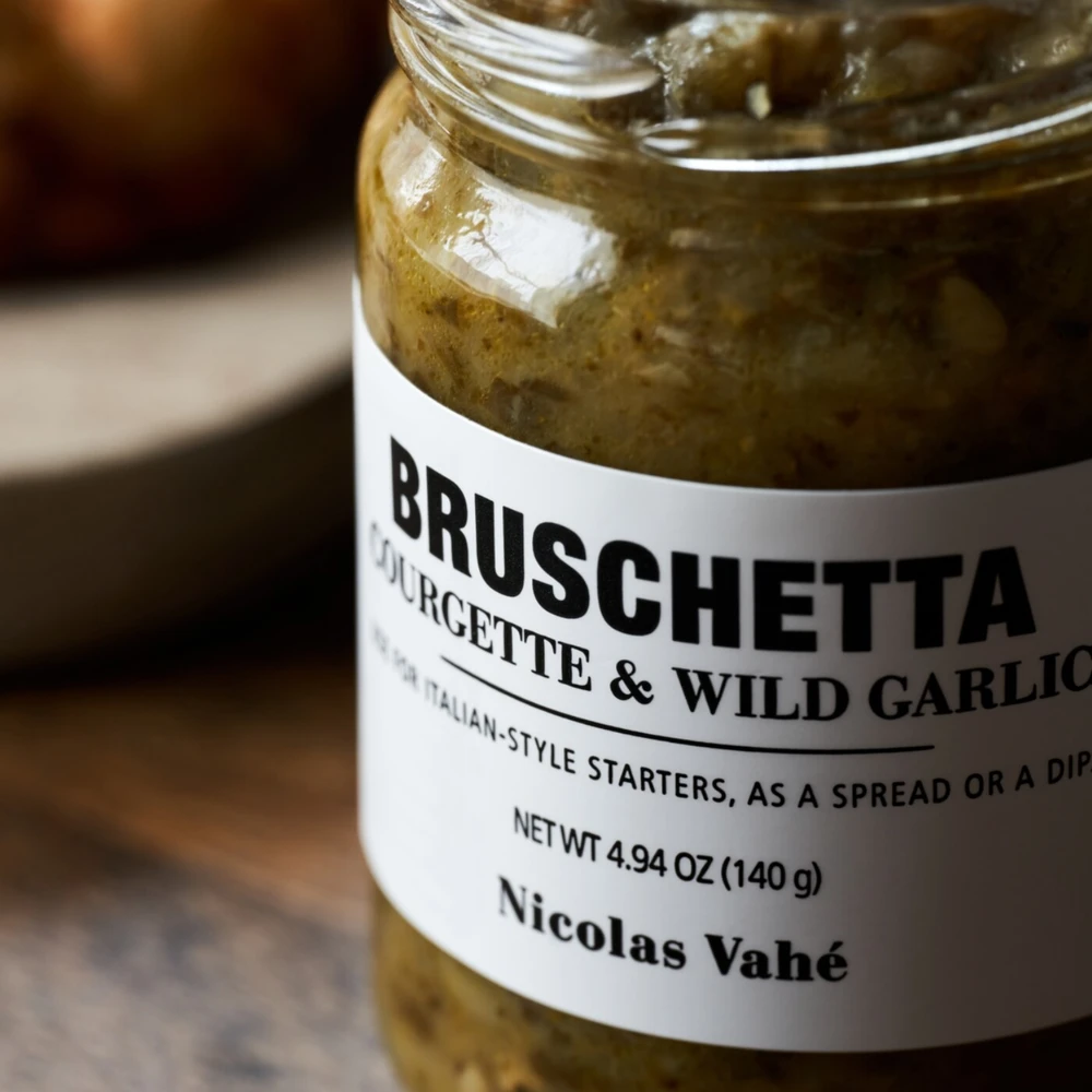 Bruschetta z cukinią i dzikim czosnkiem, Nicolas Vahé