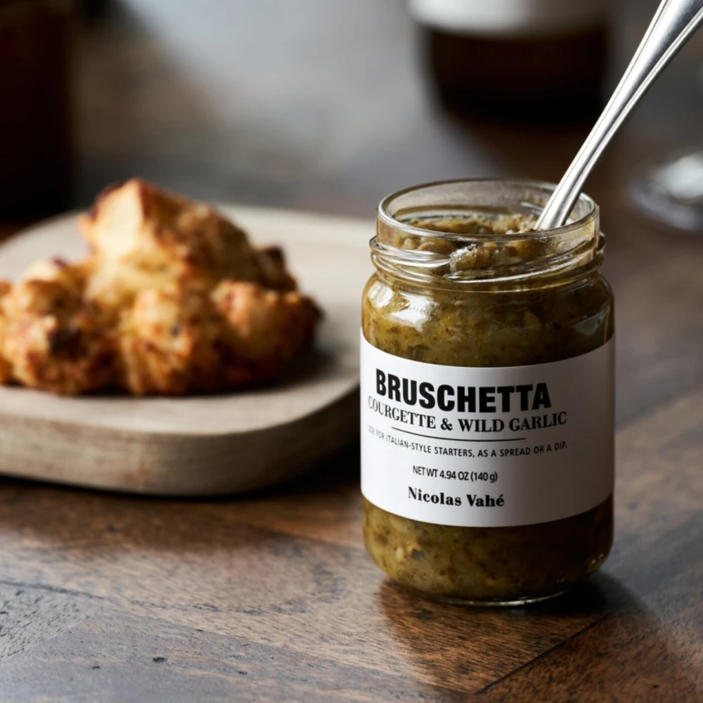 Bruschetta z cukinią i dzikim czosnkiem, Nicolas Vahé