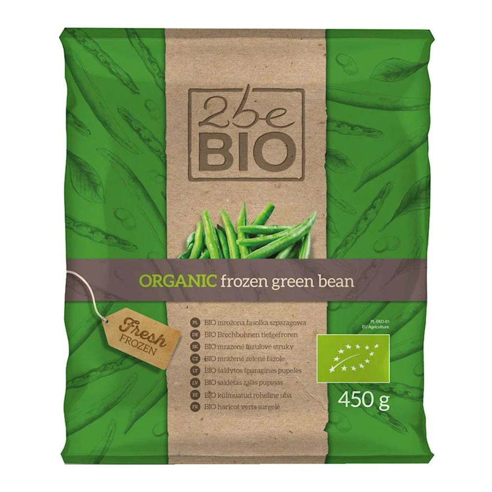Zestaw mrożonek: fasolka szparagowa, szpinak, 900 g, 2beBIO