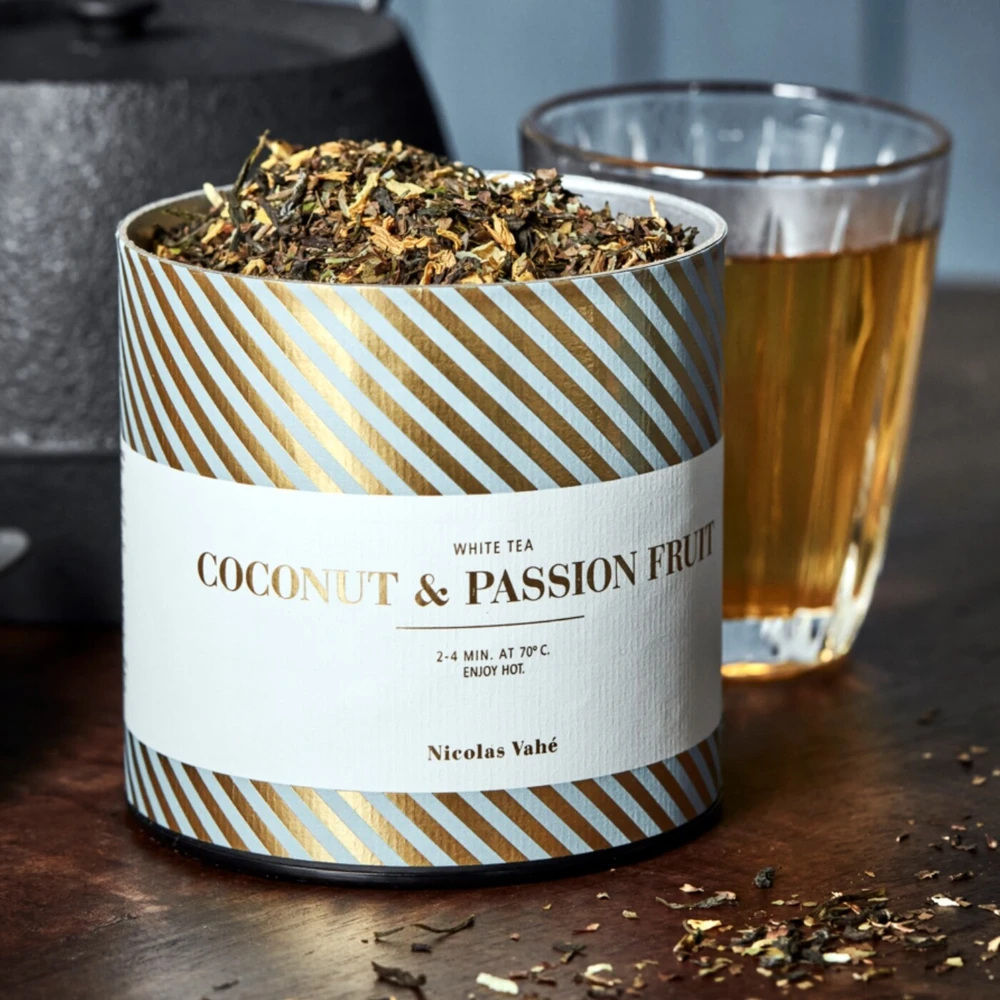 Herbata biała kokos i marakuja, 100g, Nicolas Vahé