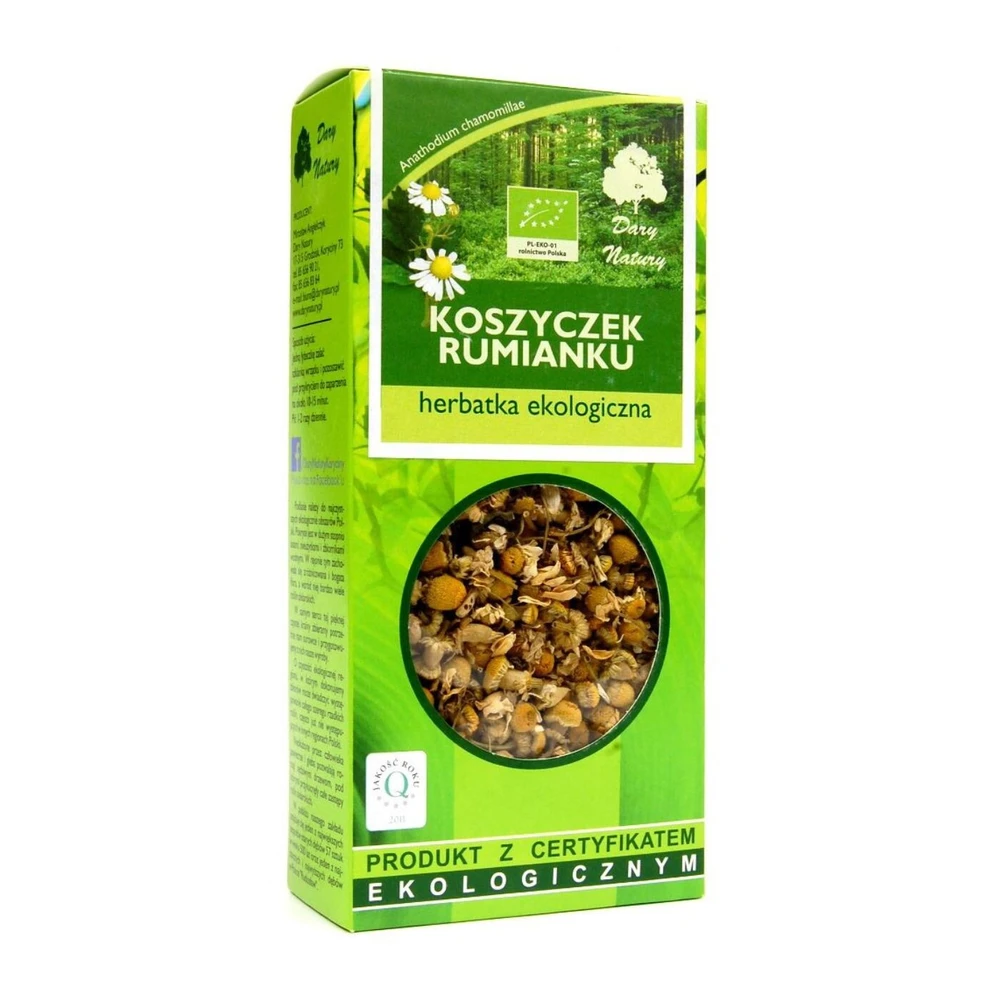 Herbatka z koszyczkiem rumianku Bio, Dary Natury