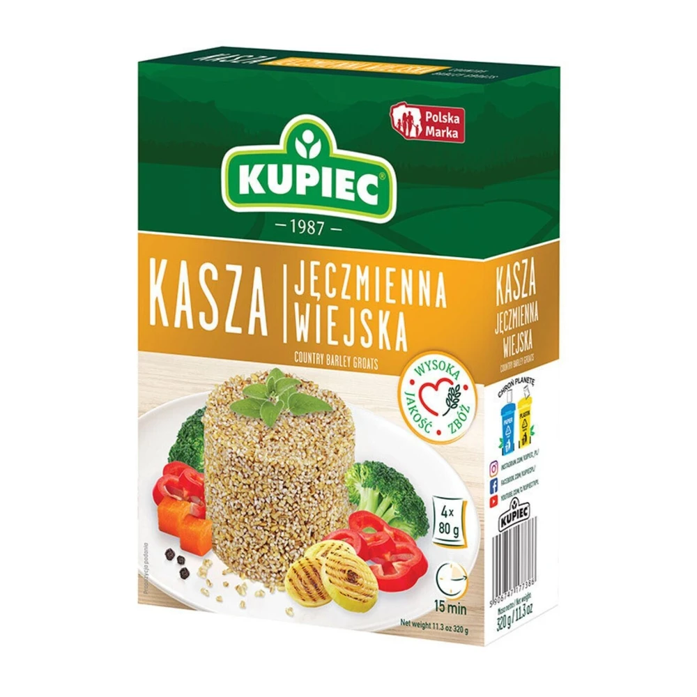 Zestaw 12 szt. kasza jęczmienna wiejska, Kupiec