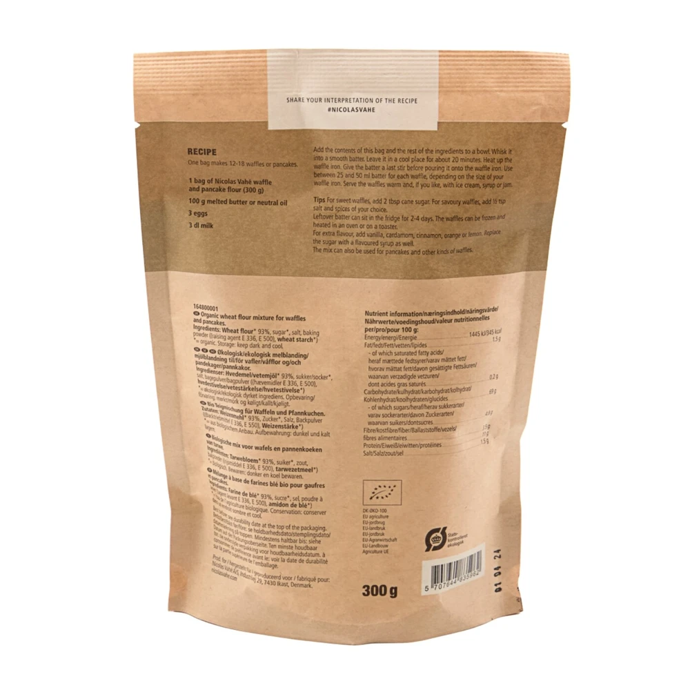 Mieszanka na gofrów i naleśników, Nicolas Vahé